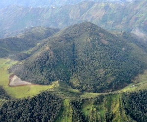 Cerro del Volcán, donde ocurrió el sismo.