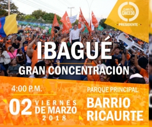 El equipo del cambio positivo estará en el Parque del barrio Ricaute de Ibagué a las 4:00 de la tarde.