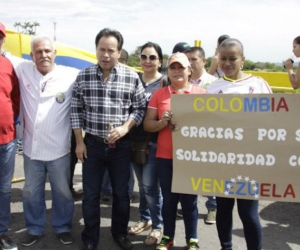 Venezolanos han agradecido la ayuda humanitaria de Colombia.