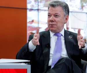  El presidente de Colombia, Juan Manuel Santos