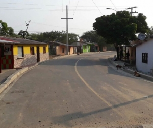 Entrada al corregimiento de Las Compuertas.