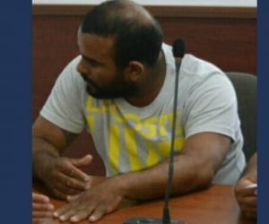 Damián Alonso Jiménez Rivera, durante la audiencia.