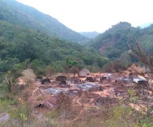 Incendio en comunidad Kogui, de la Sierra Nevada de Santa Marta.