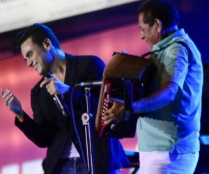 El cantante se presentó en el Parque de la Leyenda en Valledupar.