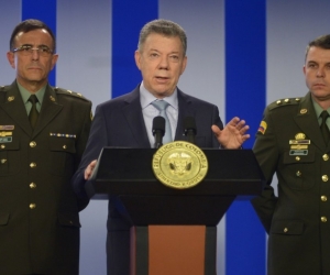Juan Manuel Santos, presidente.