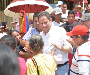 Germán Vargas Lleras a su llegada al municipio de Fundación.