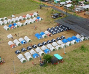 Campamento del grupo Empresas Publicas de Medellín (EPM)