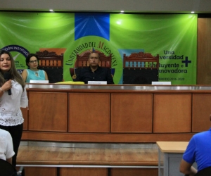 Con masiva asistencia, Unimagdalena llevó a cabo en el auditorio Julio Otero Muñoz el ‘II Seminario de Investigación del Programa de Negocios Internacionales’.