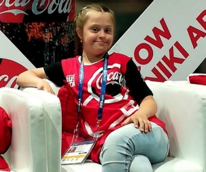 Angelina Makárova, niña con síndrome de Down.