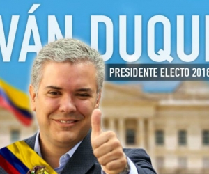 Iván Duque presidente electo de Colombia.