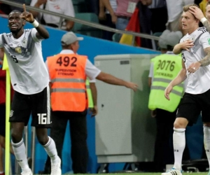  Toni Kroos celebra el tanto del triunfo alemán.