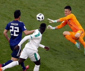  Acción del duelo entre Japón y Senegal. 