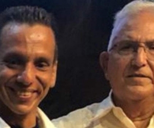 El Fuete Clemente Caballero en compañía de su padre, Édgar Caballero.