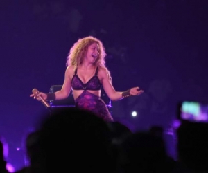Shakira, durante su presentación en los Juegos Centroamericanos.