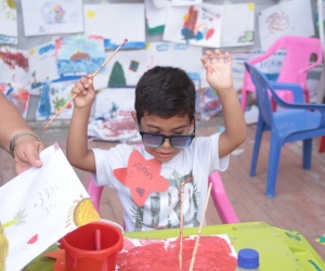 Los más pequeños también se gozaron la Fiesta del Mar.