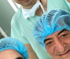 Jorge Oñate minutos antes de la operación.
