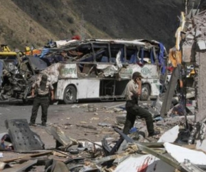 Así quedó el bus. 