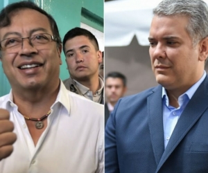 Gustavo Petro e Iván Duque.