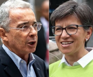 Alvaro Uribe y Claudia López.