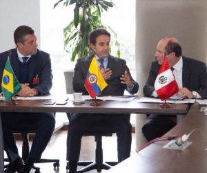 Representantes de Colombia, Perú y Brasil.