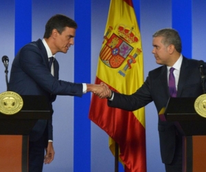  Presidente de Gobierno español y el Presidente de Colombia, Iván Duque.
