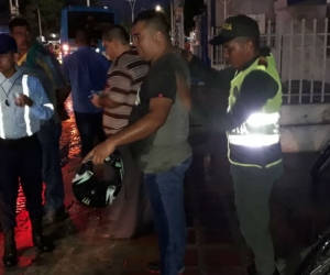 Operativo de tránsito realizado en Santa Marta.