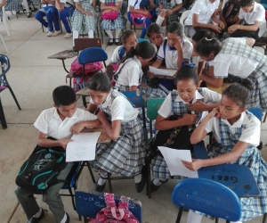 Los estudiantes participaron de la reflexión en el marco de la Semana Andina.