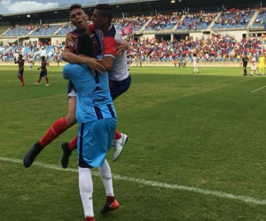 'Caballo' Márquez, celebrando el gol contra Cortuluá.