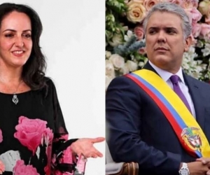 María Fernanda Cabal e Iván Duque.