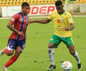 Acción del partido entre el Unión y el Real Cartagena.