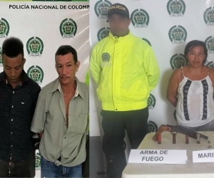 Capturados por presunto porte de estupefacientes.