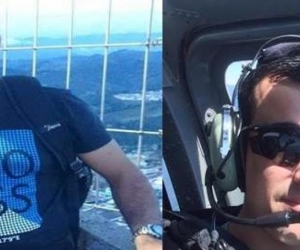 Carlos Quinceno (Izquierda) y Maxwel Joya (Derecha) iban en el helicóptero derribado.