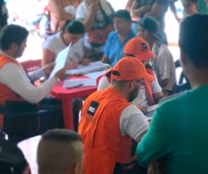 El equipo de NRC apoya con el registro de personas desplazadas desde el 10 de enero 2019 en San Calixto, al Nororiente de Colombia.