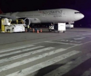 Avión ruso que arribó a Venezuela.