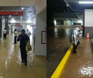 Inundación del aeropuerto de Valledupar.