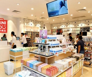 Interior de la tienda Miniso