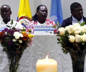 Integrantes del comité de las víctimas de la masacre de Bojayá.