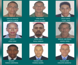 Cartel de los más buscados.