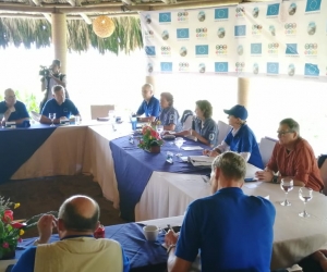 Los embajadores de la Unión Europea visitaron el Parque Tayrona. 