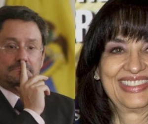 Francisco Santos y Claudia Blum.