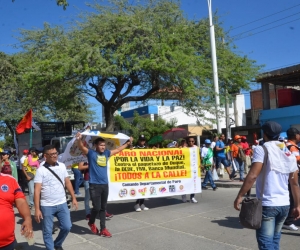 Marcha del 21N en Santa Marta