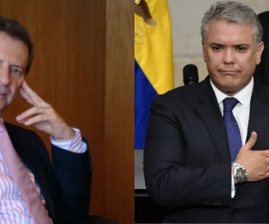 Fernando Londoño e Iván Duque.