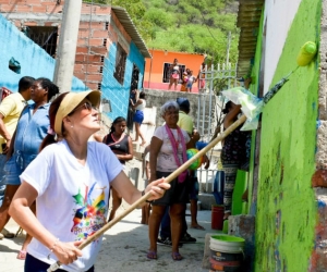 La gobernadora del Magdalena, Rosa Cotes, con el programa 'Entorno Pintoresco'