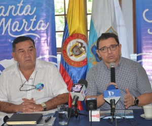 El alcalde junto al director del Inred dieron a conocer que Santa Marta también aspira organizar unos Panamericanos de Playa. 