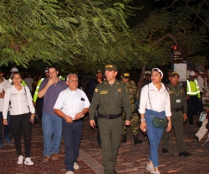 Alcaldía y Policía lideran la mega toma de seguridad en el Distrito.