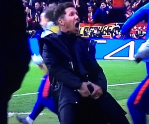 Polémica celebración de Diego Simeone.