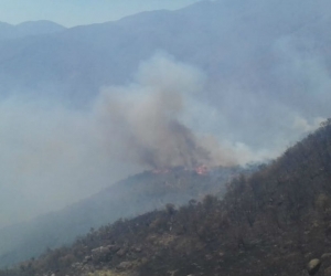 Incendio en la Sierra Nevada.