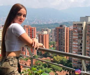 Bella modelo rumana estuvo en Medellín grabando video de reggaetón