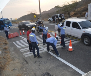 Desde tempranas horas el Distrito comenzó el retiro de los resaltos.