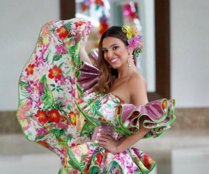 Carolina Segebre, reina del Carnaval de Barranquilla.